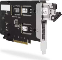 ICY Dock ToughArmor MB842MP-B 2x M.2 NVME port bővítő PCIe kártya