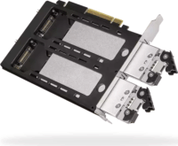 ICY Dock ToughArmor MB842MP-B 2x M.2 NVME port bővítő PCIe kártya