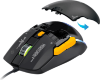 Yenkee YMS 3600BK MARKSMAN Moduláris Vezetékes Gaming Egér - Fekete