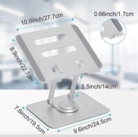 BlackBird BH1479 17" Laptop állvány - Ezüst