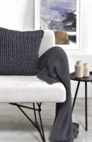 Nielsen Kissenbezug Marlin Díszpárnahuzat - Sötétszürke (50x50 cm)