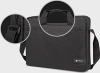 Natec Wallaroo 2 15,6 " Notebook táska Vezeték nélküli egérrel - Fekete