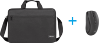 Natec Wallaroo 2 15,6 " Notebook táska Vezeték nélküli egérrel - Fekete