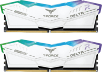 TeamGroup 32GB / 6400 T-Force Delta RGB White DDR5 RAM KIT (2x16GB)