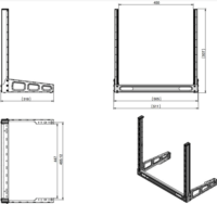 MikroTik SR-10U 19" Asztali Rack állvány 10U - Fekete