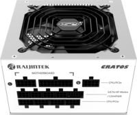 Raijintek 1200W Cratos 80+ Gold Tápegység - Fehér