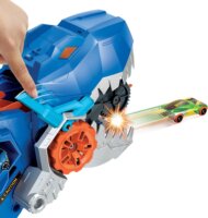 Mattel Hot Wheels City: Átalakítható Ultimate Autószállító T-Rex játékszett - Kék