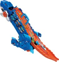 Mattel Hot Wheels City: Átalakítható Ultimate Autószállító T-Rex játékszett - Kék