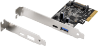 SilverStone SST-ECU03 1xUSB-A / 1xUSB-C 3.1 port bővítő PCIe kártya