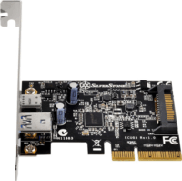 SilverStone SST-ECU03 1xUSB-A / 1xUSB-C 3.1 port bővítő PCIe kártya