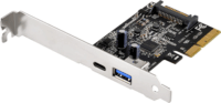SilverStone SST-ECU03 1xUSB-A / 1xUSB-C 3.1 port bővítő PCIe kártya