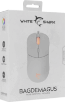 White Shark Bagdemagus Vezetékes Gaming Egér - Fehér