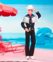 Barbie HRF30 The Movie: Ken fekete cowboy ruhában