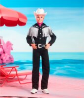 Barbie HRF30 The Movie: Ken fekete cowboy ruhában