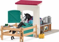 Schleich Horse Club - Ló box kancával és csikóval