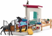 Schleich Horse Club - Ló box kancával és csikóval