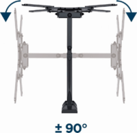 Gembird WM-55ST-01 32"-55" LCD TV/Monitor fali tartó - Fekete (1 kijelző)