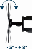 Gembird WM-55ST-01 32"-55" LCD TV/Monitor fali tartó - Fekete (1 kijelző)