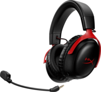 HyperX Cloud III Wireless Gaming Headset - Piros/Fekete
