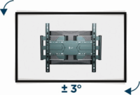 Gembird WM-80ST-01 37"-80" LCD TV/Monitor fali tartó - Fekete (1 kijelző)
