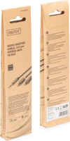 Digitus DB-510330-018-S 3.5mm Jack apa - 2x RCA apa Kábel (1.8m)