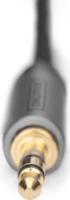 Digitus DB-510330-018-S 3.5mm Jack apa - 2x RCA apa Kábel (1.8m)
