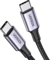 Ugreen US316 USB-C apa - USB-C apa 2.0 Adat és töltőkábel - Fekete (0.5m)