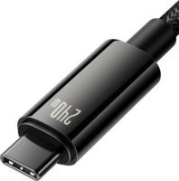 Baseus Tungsten Gold USB-C apa - USB-c apa Adat és töltő kábel - Fekete (1m)