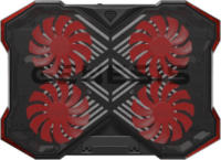 Genesis Oxid 260 17.3" Laptop hűtőpad - Fekete/Piros
