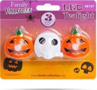 Family Halloween 58157 LED-es Teamécses Dekoráció (3 db / csomag)