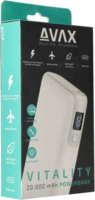 Avax PB202W Vitality Powerbank 20000mAh (1.5-3A / 5-20V) - Fehér