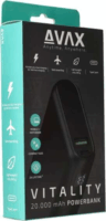 Avax PB202B Vitality Powerbank 20000mAh (1.5-3A / 5-20V) - Fekete