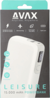 Avax PB106W Leisure Powerbank 15000mAh (1.5-3A / 5-12V) - Fehér