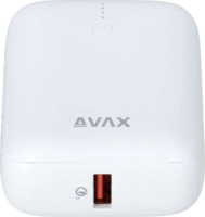 Avax PB105W Mini Powerbank 10000mAh (1.5-3A / 5-12V) - Fehér