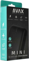 Avax PB105B Mini Powerbank 10000mAh (1.5-3A / 5-12V) - Fekete