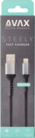 Avax Steely USB A - Lightning iPhone töltőkábel 1,5 m