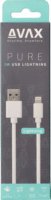 Avax Pure USB A - Lightning iPhone töltőkábel 1m