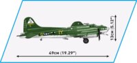 Cobi Boeing B-17G Flying Fortress repülőgép 1232 darabos építő készlet