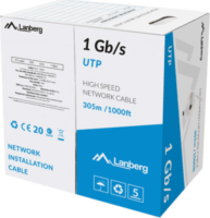 Lanberg UTP CAT5e Patch kábel 305m - Kék
