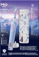 Oral-B Pro Kids Szónikus fogkefe tartóval - Kék/Jégvarázs
