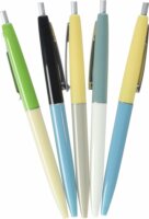 Kikkerland Retro Nyomógombos golyóstoll készlet (5 darabos)