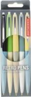 Kikkerland Retro Nyomógombos golyóstoll készlet (5 darabos)