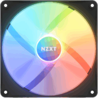 NZXT F140 140mm PWM RGB Rendszerhűtő - Fekete