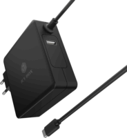 Icy Box IB-PS101-PD 1x USB Type-C / 1x USB-A Hálózati töltő - Fekete (90W)
