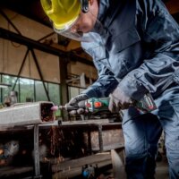 Metabo GVB 18 LTX BL 11-28 Akkus egyenescsiszoló + metaBOX 145 L (akku és töltő nélkül)