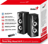 Genius SP-HF2800BT 2.0 Hangfalpár - Fekete