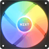NZXT F120 120mm PWM RGB Rendszerhűtő - Fekete