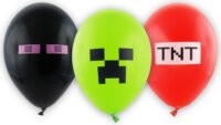 Gemar Balloons Minecraft: Pixelek lufi csomag - 6 darabos