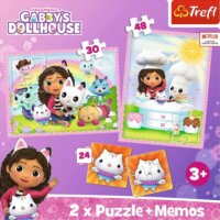Trefl Gabi babaháza puzzle és memória játék 24, 30, 48 darabos