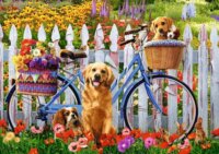 Trefl Kerékpár és kutyusok - 500 darabos puzzle